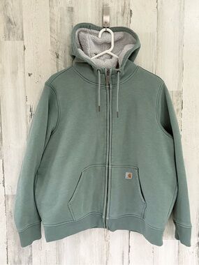 Carhartt Women’s Size XL 16-18 Clarksburg Sherpa Lined Hooded Jacket Full Zip